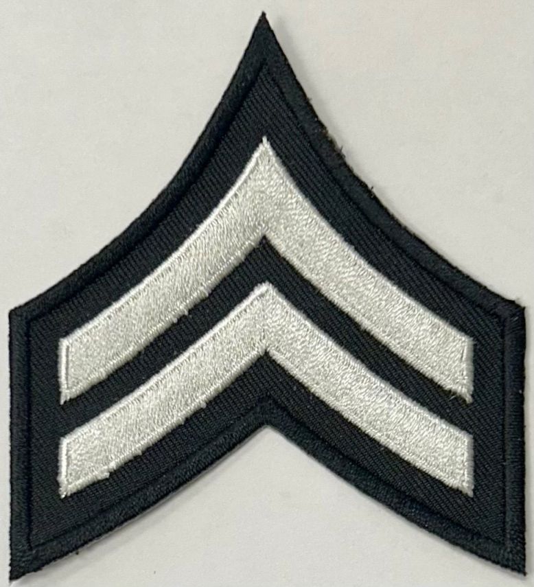 LAPD CORPORAL CHEVRON - P3 - SOLD in PAIRS.